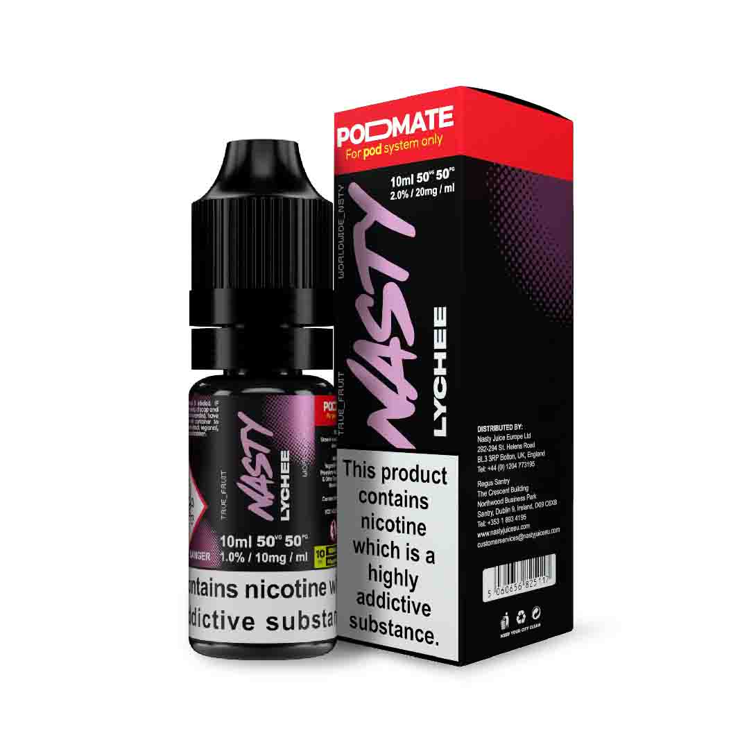 [Old Range ] Nasty Juice PodMate Lychee Salts E Liquid 10ml-20mg